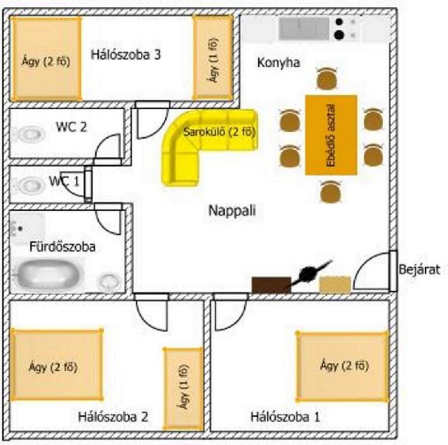 Gazlang Apartman Hajduszoboszlo Exterior photo